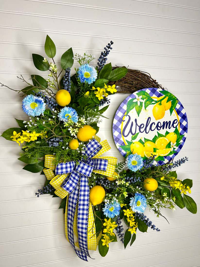Blueberry Lemon Wreath
