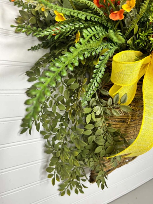 Woven Hanging Basket Lotus Wreath Designs